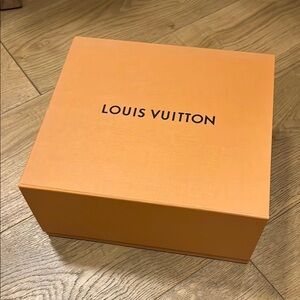 Louis Vuitton Orange Presentation Box with Black Logo